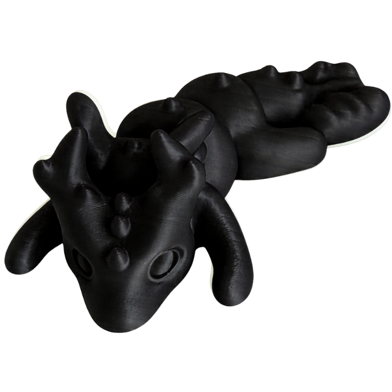 Schwarzer Deko-Berg-Drache Yamaryū